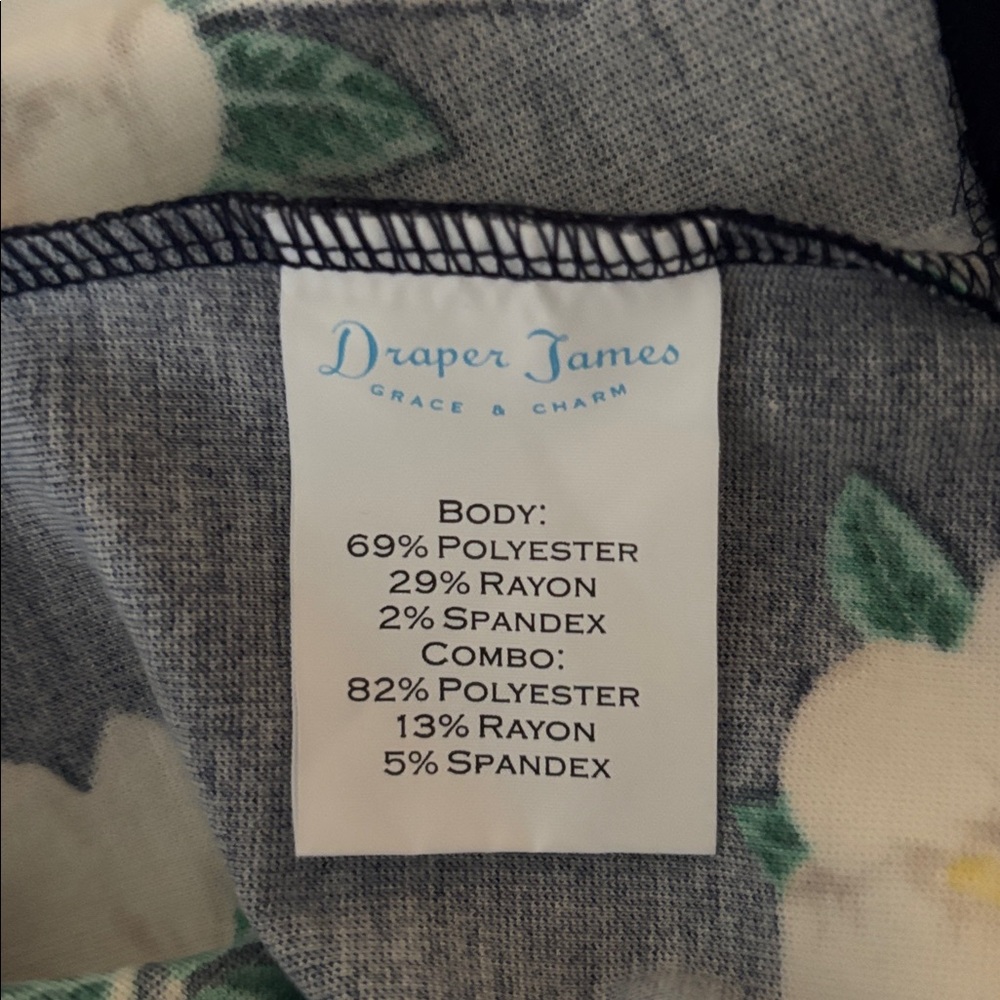 NWT Draper James Magnolia Persley Ponte Dress Navy size medium - Picture 9 of 9